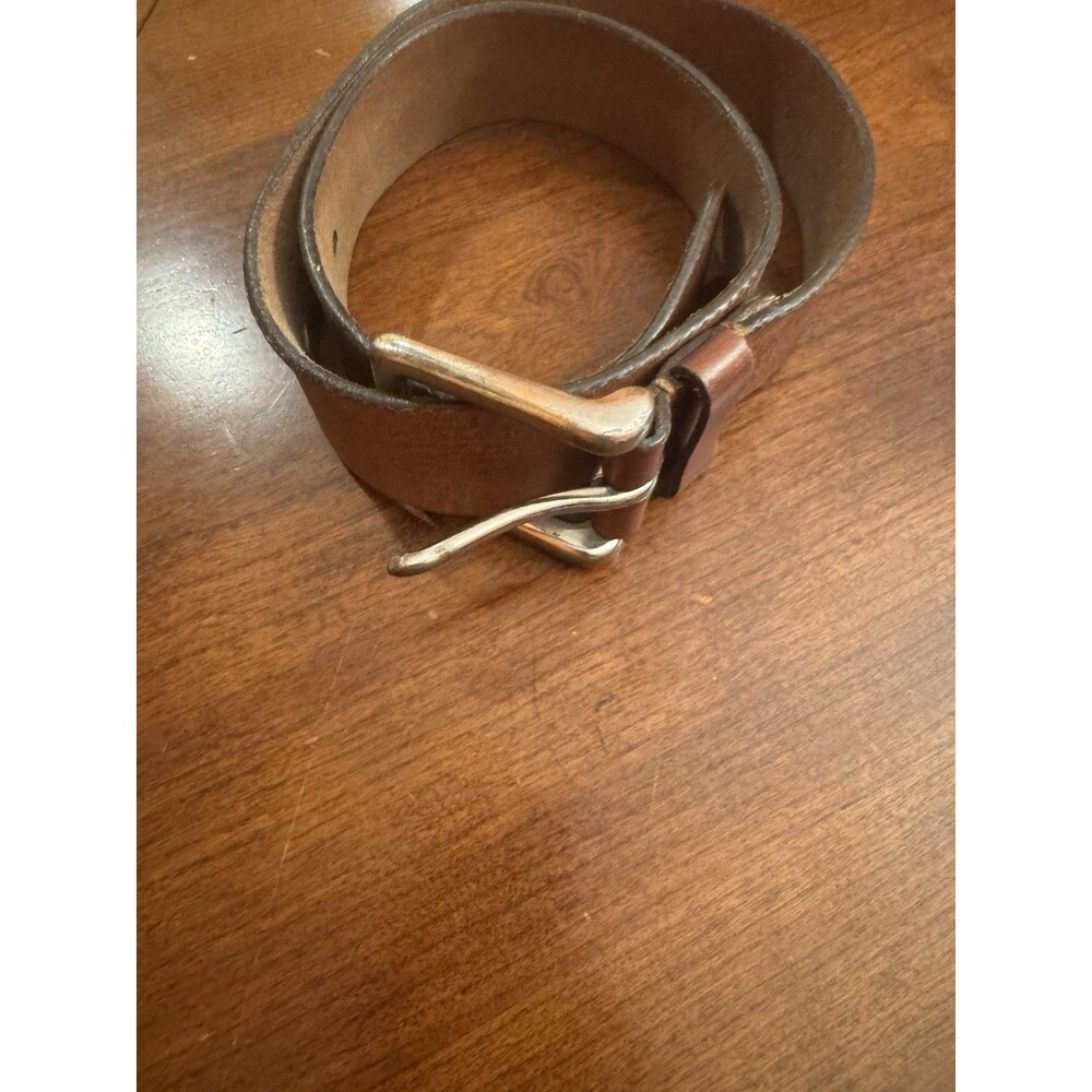 Leather Belt Italian Brown Sz 32
